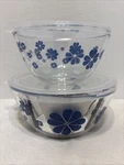 New Kate Spade By Lenox Nolita Blue Serve & Store Set Of 2 Bowls With Lids. Fixed Price $71.00.