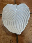Set 4 Michael Aram White Hosta Leaf Botanical Form Salad Appetizer Plates. Fixed Price $64.00.