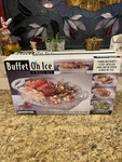 Prodyne Buffet On 3 Compartment Vented Food Tray & Iced Platter. Fixed Price $30.00.