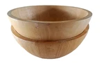 The Cellar Wood Bowls Set Of 2 Light Grain Salad Fruit Retro Macys Thailand 8". Fixed Price $21.98.