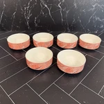Set Of 6 Villeroy & Boch Siena Marbleized Salmon Creal Soup Bowls Luxembourg. Fixed Price $47.95.