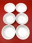 Corelle Corning White Winter Frost Cereal/soup Bowls 6-1/4" Set Of Euc. Fixed Price $39.95.