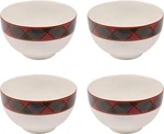 Spode Christmas Tree Collection Tartan Rice Bowl, Set Of 4, 6-INCHES. Fixed Price $72.00.