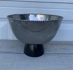 Michael Aram Designer Molten Large Metal Serving Bowl With Wood Black Base 10. Fixed Price $149.99.