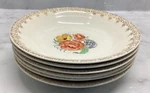 American Homes Florine Dinnerware Set Of 6 Soup/cereal Bowls 22K Gold Trim Usa. Fixed Price $22.00.