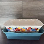 Pioneer Woman Mint 2-PIECE Rectangular Ruffle Top Ceramic Bakeware Set. Fixed Price $37.99.
