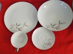 Mikasa Jyoto Japan Rosina Fine China Dinner, Salad Bowl,tea Cup & Plate 4 Used. Fixed Price $23.99.