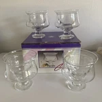 Crisa 8 Ounce - Icer/liner 2 Setsof 4 Handblown Glassware Unique Handcrafted. Fixed Price $22.00.
