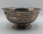 Gorham YC781 Silver Plated Footed Serving Bowl 9" X 4.25". Fixed Price $24.99.