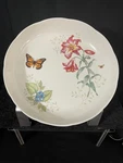 Lenox Butterfly Meadow Low Serving Bowl Multi-purpose Scalloped Ridge. Fixed Price $39.95.