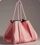 Anthropologie Pop Ups Brand Everyday Neoprene Tote Hook Eye Close Pink Combo New. Fixed Price $93.75.