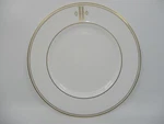 Lenox Federal Gold - Monogram Dinner Plate Block 10 7/8" 0701H. Fixed Price $29.98.