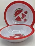Melamine Watermelons RED/WHITE-12 Large Snacks,salad,fruit Serving Bowls. Fixed Price $24.99.