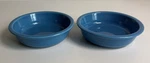 2 Fiestaware Retired Peacock Blue Cereal Bowls. Fixed Price $29.99.