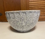 Vintage Boonton Ware Light Blue Thumbprint Splatter Bowl 511A-2Q Mcm. Fixed Price $31.95.