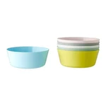 Ikea Plastic Bowl (mixed Colours) - Set Of 6 Small, Multicolor. Fixed Price $9.12.