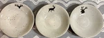 Pottery Barn Rustic Reindeer 7 1/4 Cereal Bowls Set Of Three. Fixed Price $59.99.