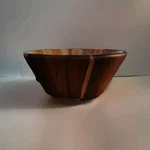 Pampered Chef Mcm Smooth Acacia Wood Salad Serving Fruit Bowl 10" Discontinued. Fixed Price $75.00.