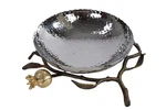 Michael Aram Pomegranate Serving Bowl Hammered Metal Centerpiece Decor Two Tone. Fixed Price $184.67.