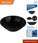 800B03 Melamine Salad Bowl, 27 Oz, Black. Fixed Price $15.99.