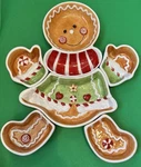 Old Fashion Ginger & Spice Ceramic 6 Piece Serving Bowl Set #210821. Fixed Price $21.00.