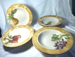 7 222 Fifth Cortland Rimmed Soup Salad Pasta Bowls -free Ship. Fixed Price $74.99.