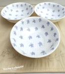 Cereal Bowls 6" Set Of 3 China Blue By Arcopal France Excellent Condition. Fixed Price $24.95.