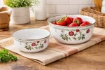 Vnt Studio Nova Bonne Cuisine Garden Bloom Bowl Set Floral Porcelain Metal. Fixed Price $35.00.