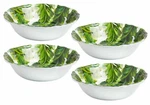 Tropical Palm Leaf Cereal Salad Bowls 7.5" Heavyweight Melamine Set Of 4 Beach. Fixed Price $37.57.