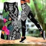 Amazing Hibiscus Turtle Combo Legging & Tank Top. Fixed Price $59.99.