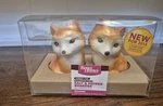 Better Homes & Gardens Heritage Collection Ceramic Fox Bowl Pepper Shaker Nib. Fixed Price $16.99.