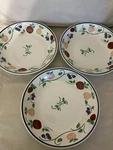 Princess House Orchard Medley Ceramic Fruit Pattern Pasta Bowls (3). Fixed Price $24.99.