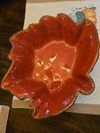Temptations By Tara Harvest Leaf Shaped Serving Bowl Acorns Leaves 3 Qt Large. Fixed Price $36.00.