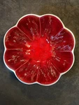 Simplydesignz Handcrafted Bodoni Ruby Red Enameled Aluminum Bowl. Fixed Price $29.99.