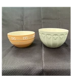 Disney Mickey Mouse Stoneware Bowl Set 2PC Microwave/dishwasher Safe Green. Fixed Price $79.20.