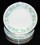 Noritake *blue Charm Flowers* W/platinum* 6978* 1/4" Bread/ Dessert Plates*. Fixed Price $12.00.