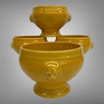 Rare Revol Grands Classiques Yellow Pedestal Soup Bowls 15OZ. Fixed Price $127.05.