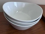 Set Of 3 Overandback What Dish! White Porcelain Serving Pasta Bowl 8 X 7.5. Fixed Price $32.99.