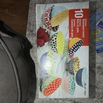 Chelsea Stoneware Bowls 10-PIECE Set Multicolor Geometric Microwave Safe. Fixed Price $27.50.