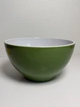 Emile Henry Large Dark Green Mixing Bowl Ribbed Quart France #65.00 Stoneware. Fixed Price $55.95.