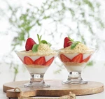 Lav Ice Cream Bowl Set Of 3, Clear Sundae Glasses, 5.5 Oz. Fixed Price $5.00.