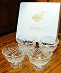 Shannon Godinger 24% Leaded Crystal Dublin Ice Creams Set (4) Fruit Coctails X14. Fixed Price $39.99.