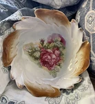 Antique Porcelain Bowl Lovely Roses Germany? Cottage Core French Country Shabby. Fixed Price $38.00.