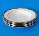 Wedgwood Amherst Bone China Soup Bowls - Set Of 5. Fixed Price $175.00.