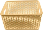 Ybm Home Medium Plastic Rattan Storage Box Basket Organizer, BA425. Fixed Price $24.40.