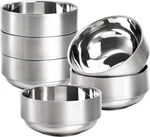 Lyellfe 6 Pack 18/8 Stainless Steel Bowls, Double Walled Insulated Soup.... Fixed Price $28.88.