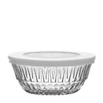 Lav Alinda Small Glass Pinch Bowls With White Lids. Fixed Price $24.99.