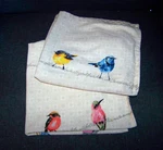 Maison D' Hermine Birdies/birds Wire Kitchen Dish/tea Towels Set Of 2 Cotton. Fixed Price $12.97.