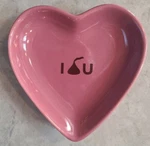 Fitz & Floyd Hershey Kiss Heart Shaped Trinket Candy Ring Dish 4" Valentines Day. Fixed Price $17.99.