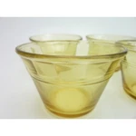 Vintage Amber Glass Custard Fruit Bowls Set Of 4 With Gorgeous Look And Design. Fixed Price $24.00.